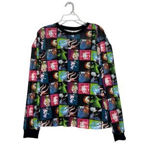 Disney Parks Nightmare Before Christmas Long Sleeve Sheer Top w Tank Liner Large